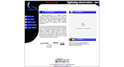 Desktop Screenshot of lightning-electronics.net